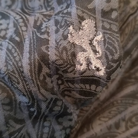 Bugatchi Uomo men's paisley print striped shirt - Picture 10 of 10